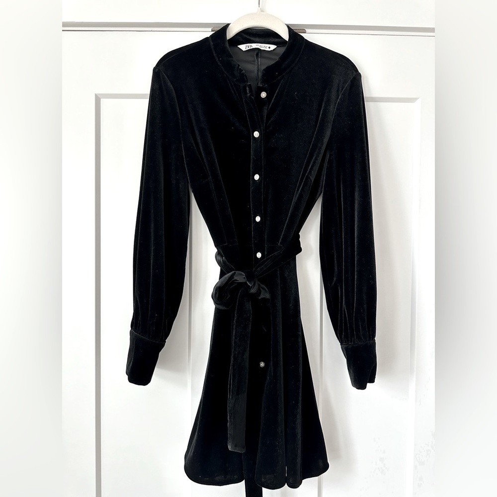 ZARA VELVET DRESS, SIZE SMALL